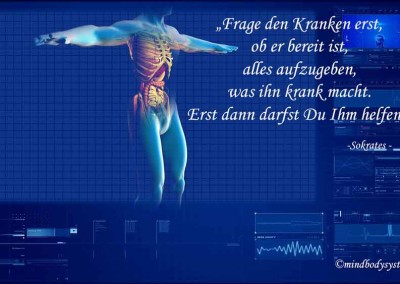 „Frage den Kranken erst, ob er bereit ist, alles aufzugeben, was ihn krank macht. Erst dann darfst Du Ihm helfen.“