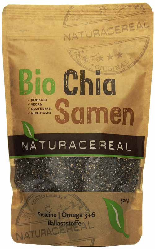 Biologisch angebauter Chia Samen ist gesund durch seinen hohen Omega 3 Gehalt