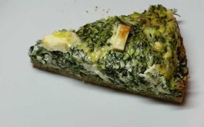 LowCarb Feta-Spinat Quiche